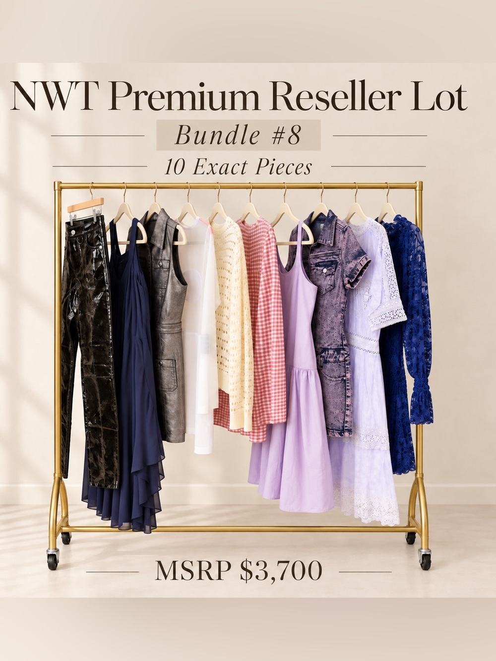 10 Pc NWT Premium Reseller Lot | Exact Items Shown | $3700 MSRP